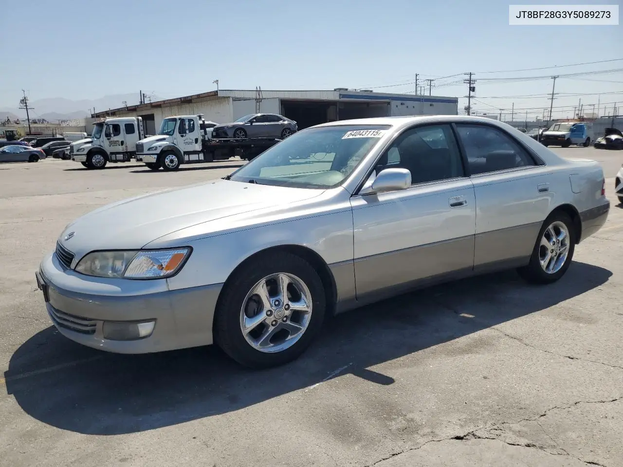 2000 Lexus Es 300 VIN: JT8BF28G3Y5089273 Lot: 64043115