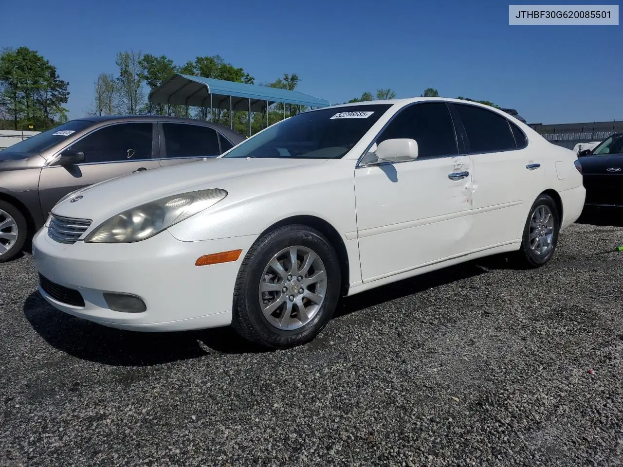 2002 Lexus Es 300 VIN: JTHBF30G620085501 Lot: 52286685