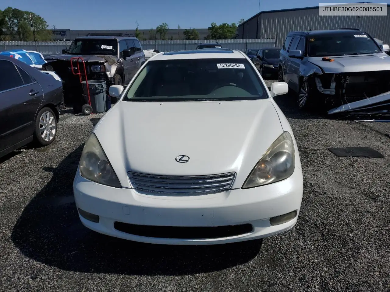 2002 Lexus Es 300 VIN: JTHBF30G620085501 Lot: 52286685