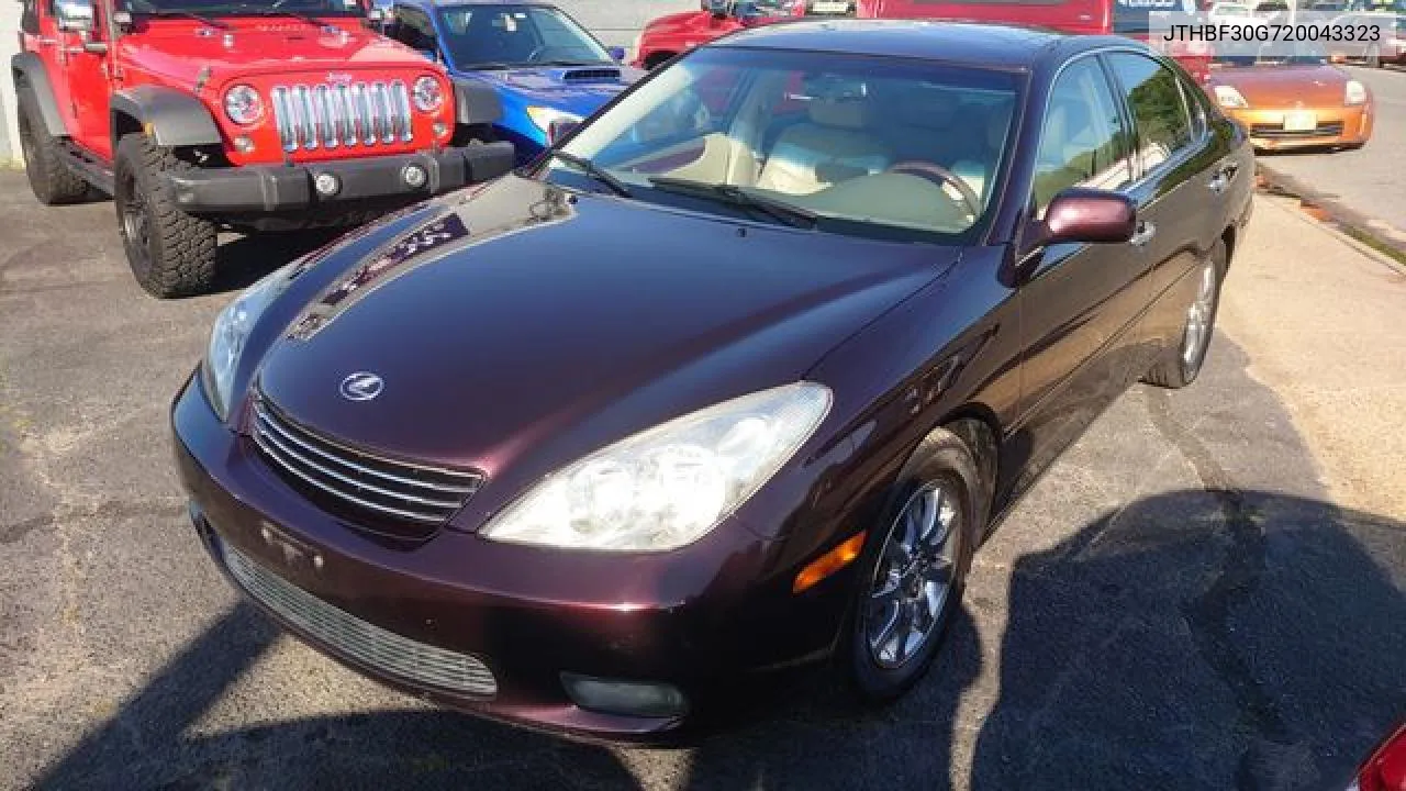 2002 Lexus Es 300 VIN: JTHBF30G720043323 Lot: 56058332