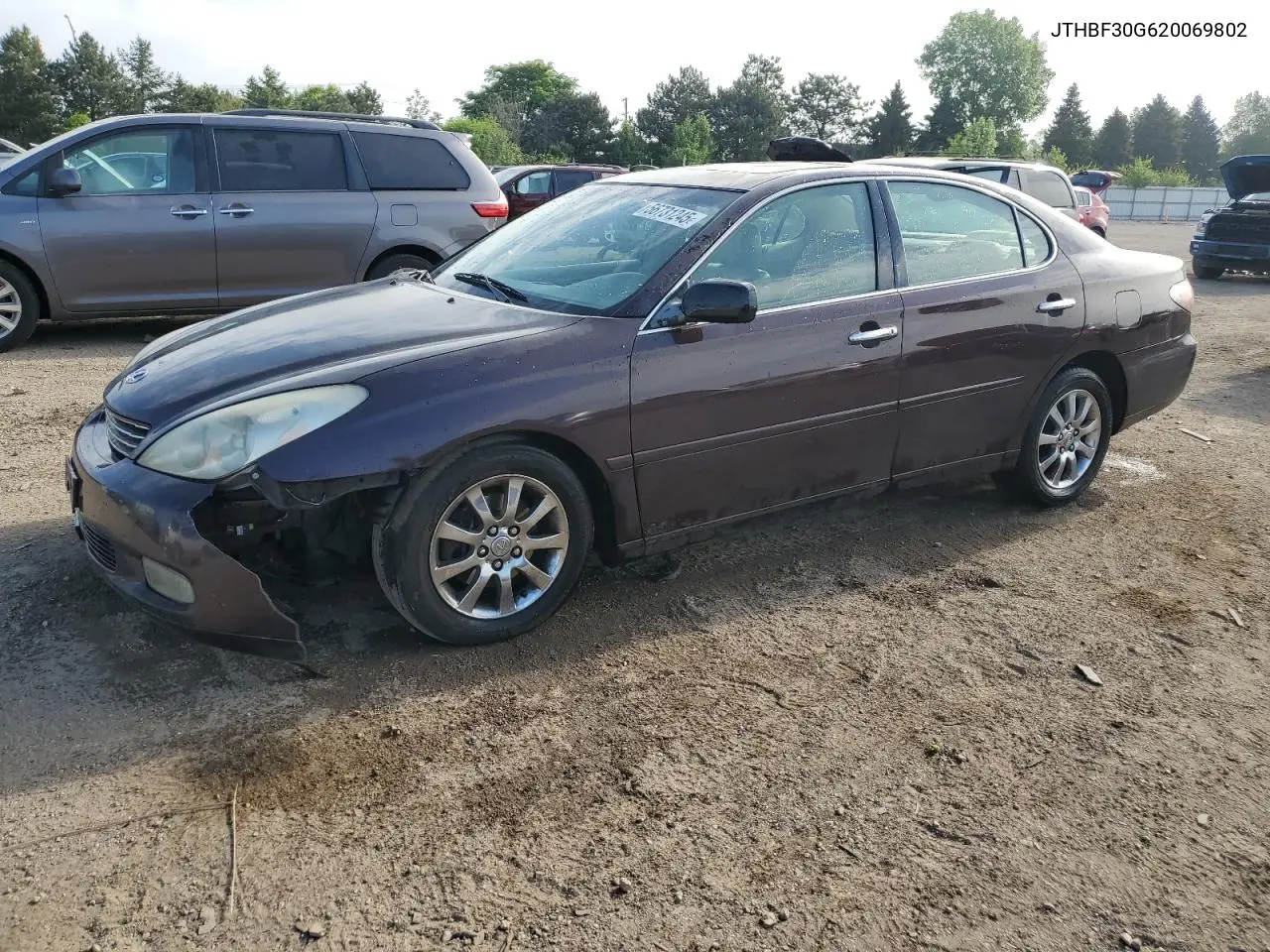 2002 Lexus Es 300 VIN: JTHBF30G620069802 Lot: 56731245