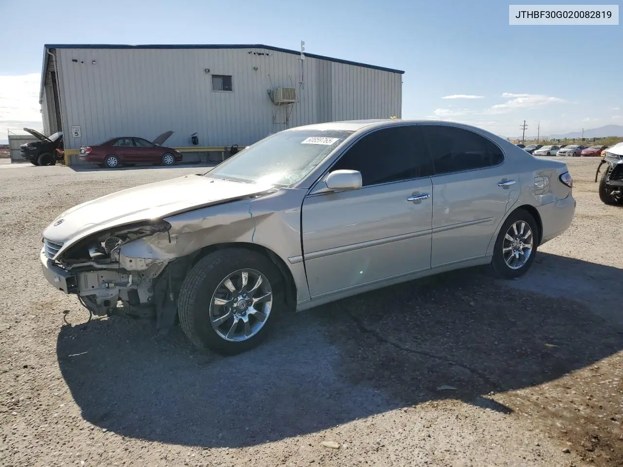 2002 Lexus Es 300 VIN: JTHBF30G020082819 Lot: 60859765