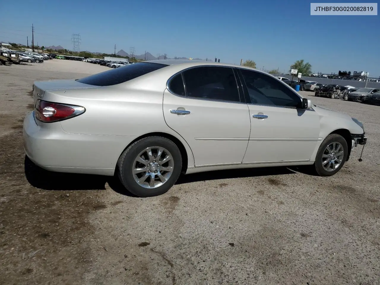 2002 Lexus Es 300 VIN: JTHBF30G020082819 Lot: 60859765