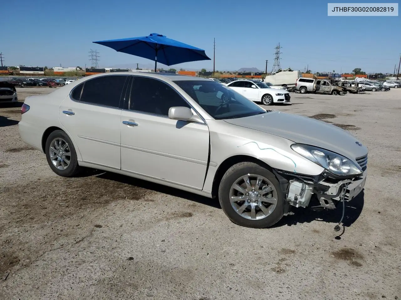 2002 Lexus Es 300 VIN: JTHBF30G020082819 Lot: 60859765