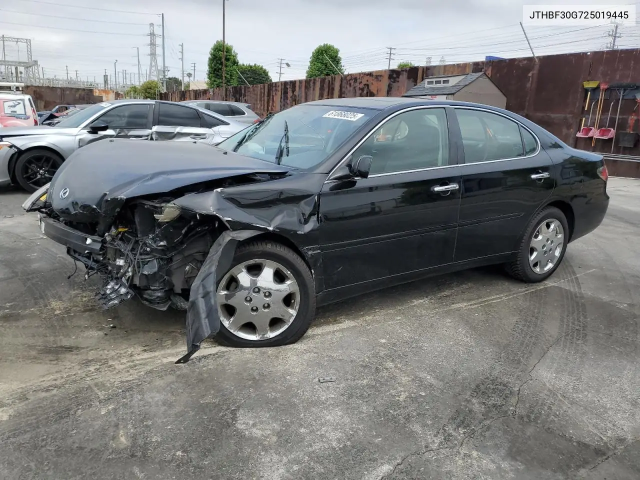 2002 Lexus Es 300 VIN: JTHBF30G725019445 Lot: 61868025