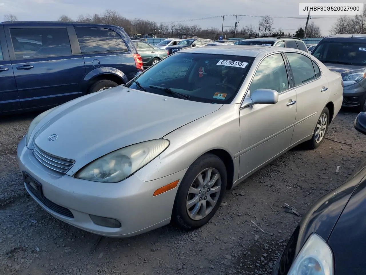 2002 Lexus Es 300 VIN: JTHBF30G520027900 Lot: 87765135