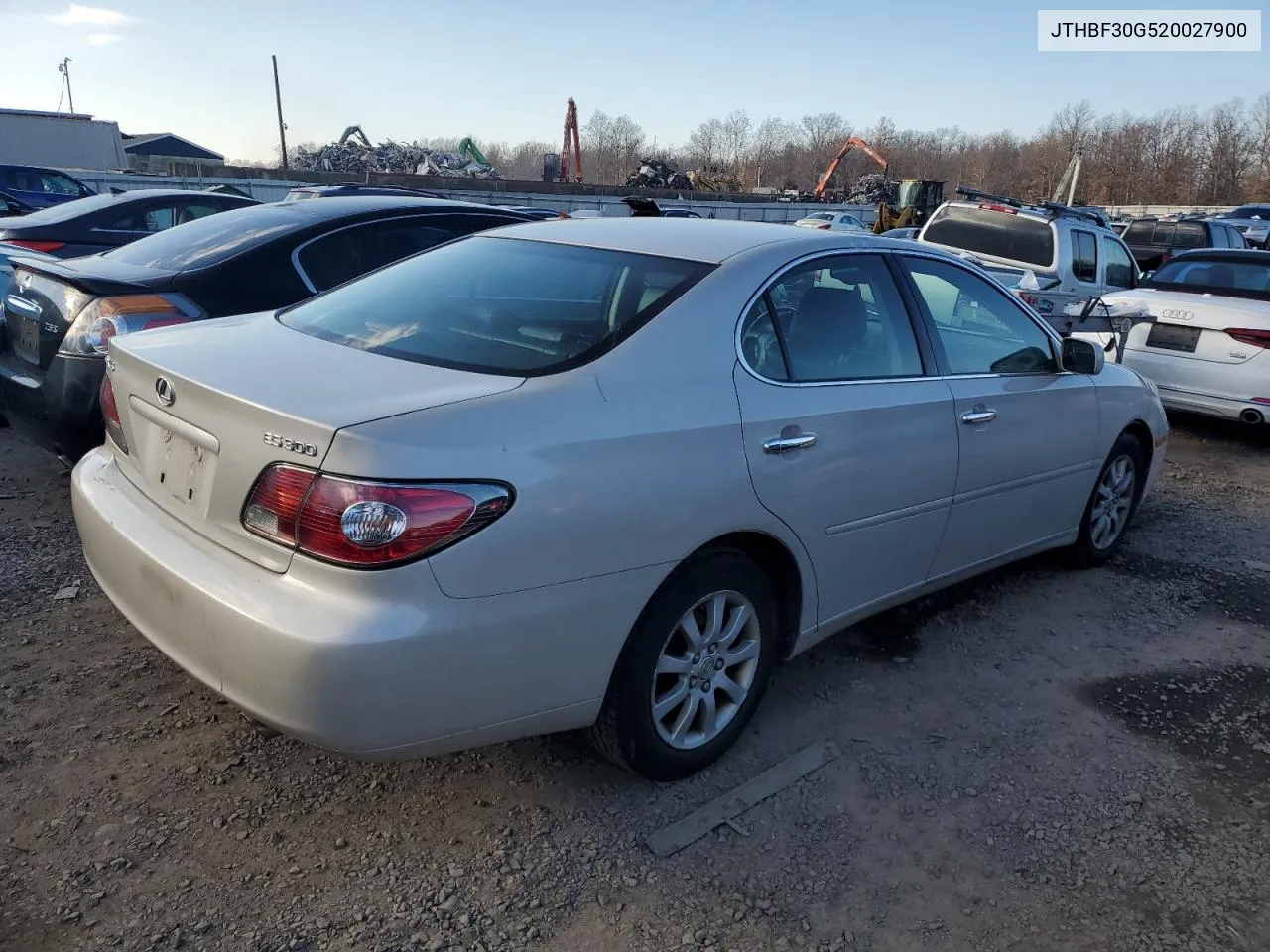 2002 Lexus Es 300 VIN: JTHBF30G520027900 Lot: 87765135