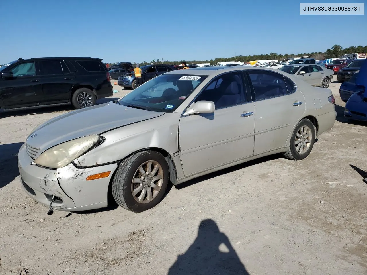 2003 Lexus Es 300 VIN: JTHBF30G330088731 Lot: 42004765
