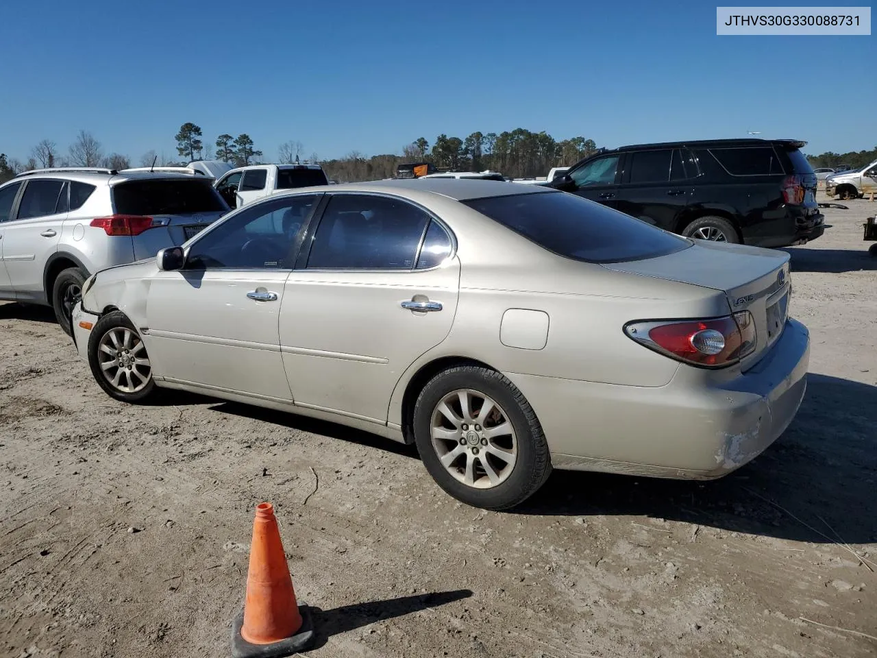 2003 Lexus Es 300 VIN: JTHBF30G330088731 Lot: 42004765
