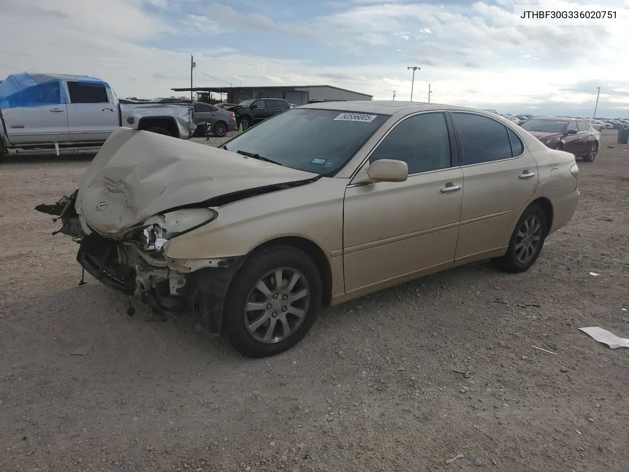 2003 Lexus Es 300 VIN: JTHBF30G336020751 Lot: 50556005