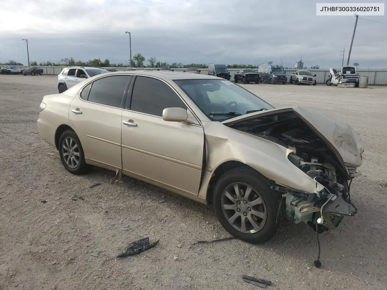 2003 Lexus Es 300 VIN: JTHBF30G336020751 Lot: 50556005