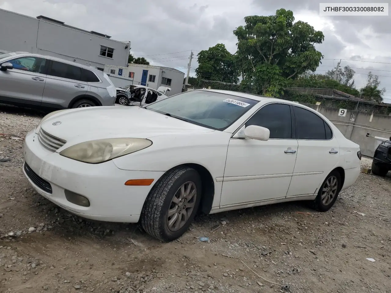 2003 Lexus Es 300 VIN: JTHBF30G330088082 Lot: 52611885