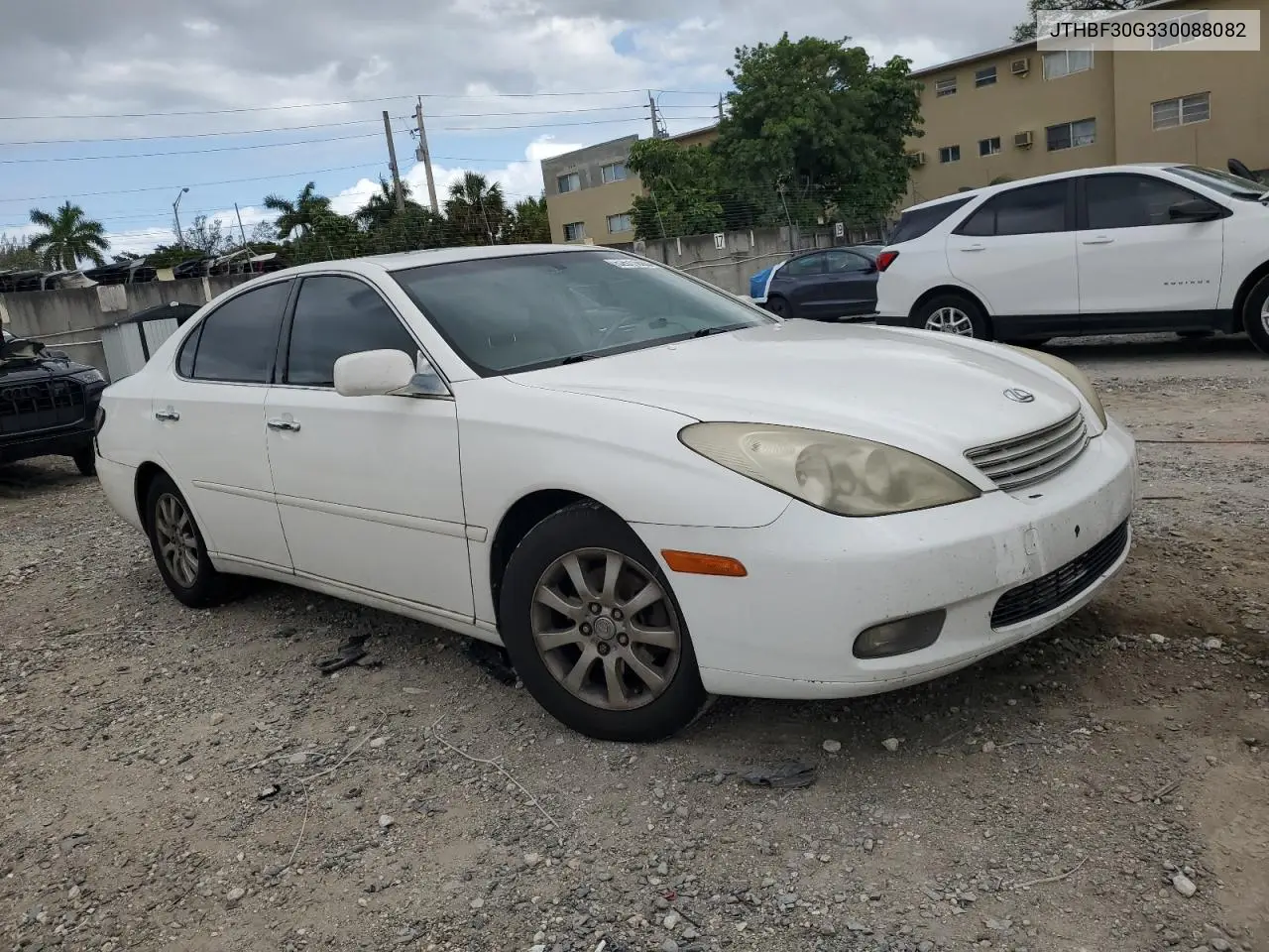 2003 Lexus Es 300 VIN: JTHBF30G330088082 Lot: 52611885