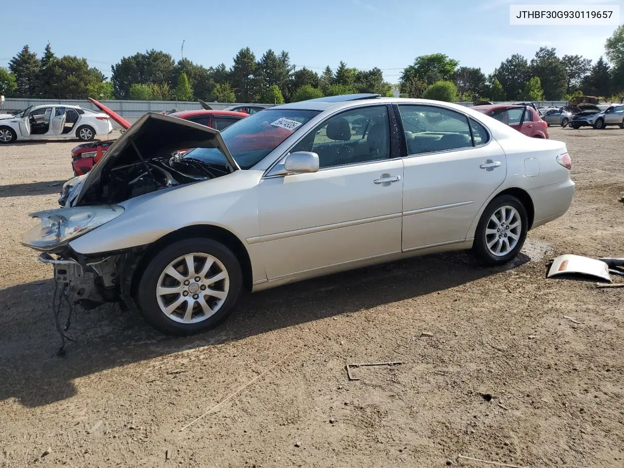 2003 Lexus Es 300 VIN: JTHBF30G930119657 Lot: 56414935
