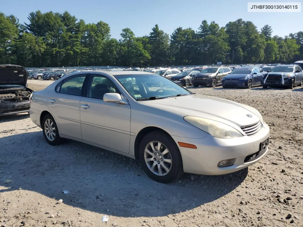 2003 Lexus Es 300 VIN: JTHBF30G130140115 Lot: 61761295