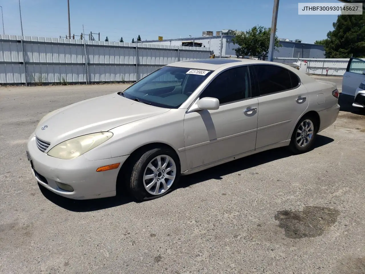 2003 Lexus Es 300 VIN: JTHBF30G930145627 Lot: 62378965