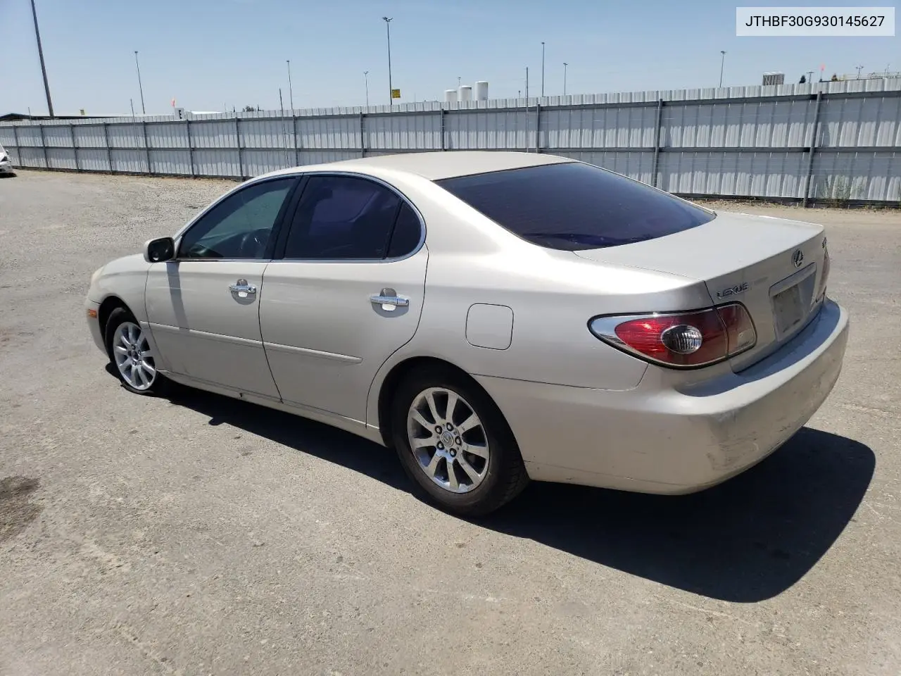 2003 Lexus Es 300 VIN: JTHBF30G930145627 Lot: 62378965