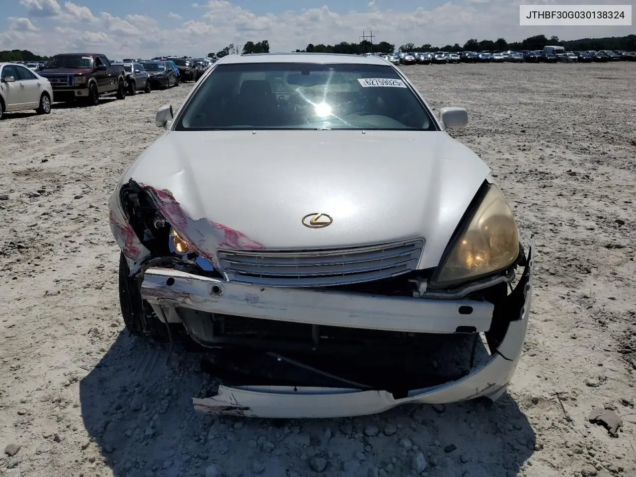 2003 Lexus Es 300 VIN: JTHBF30G030138324 Lot: 62759025