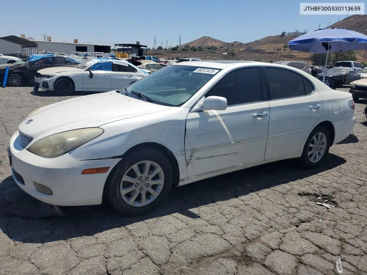 2003 Lexus Es 300 VIN: JTHBF30G530113659 Lot: 66012425