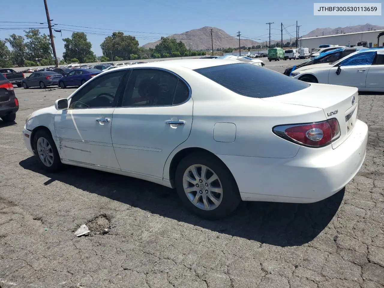 2003 Lexus Es 300 VIN: JTHBF30G530113659 Lot: 66012425