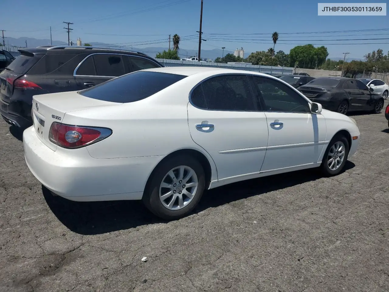 2003 Lexus Es 300 VIN: JTHBF30G530113659 Lot: 66012425