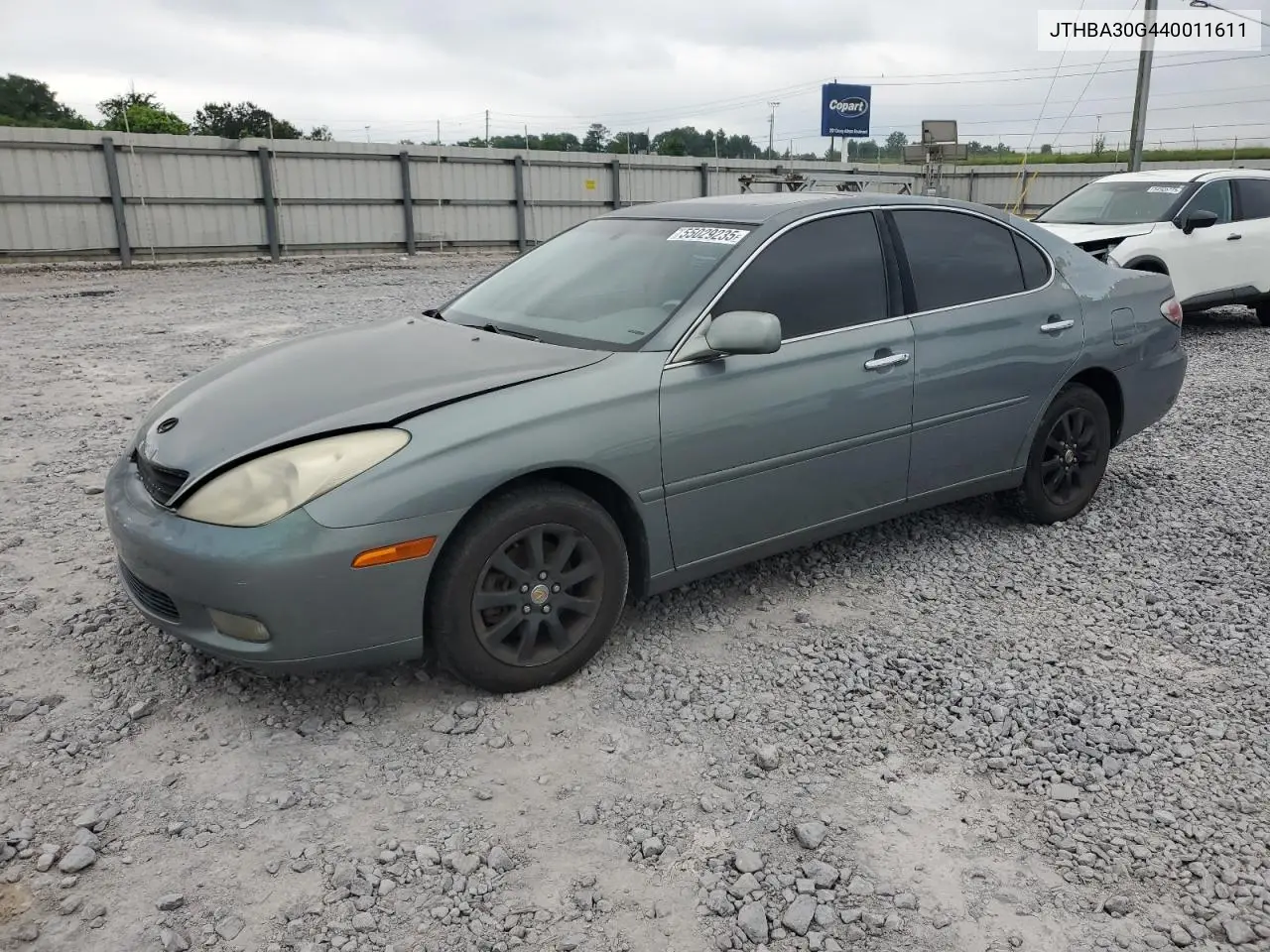 2004 Lexus Es 330 VIN: JTHBA30G440011611 Lot: 55029235
