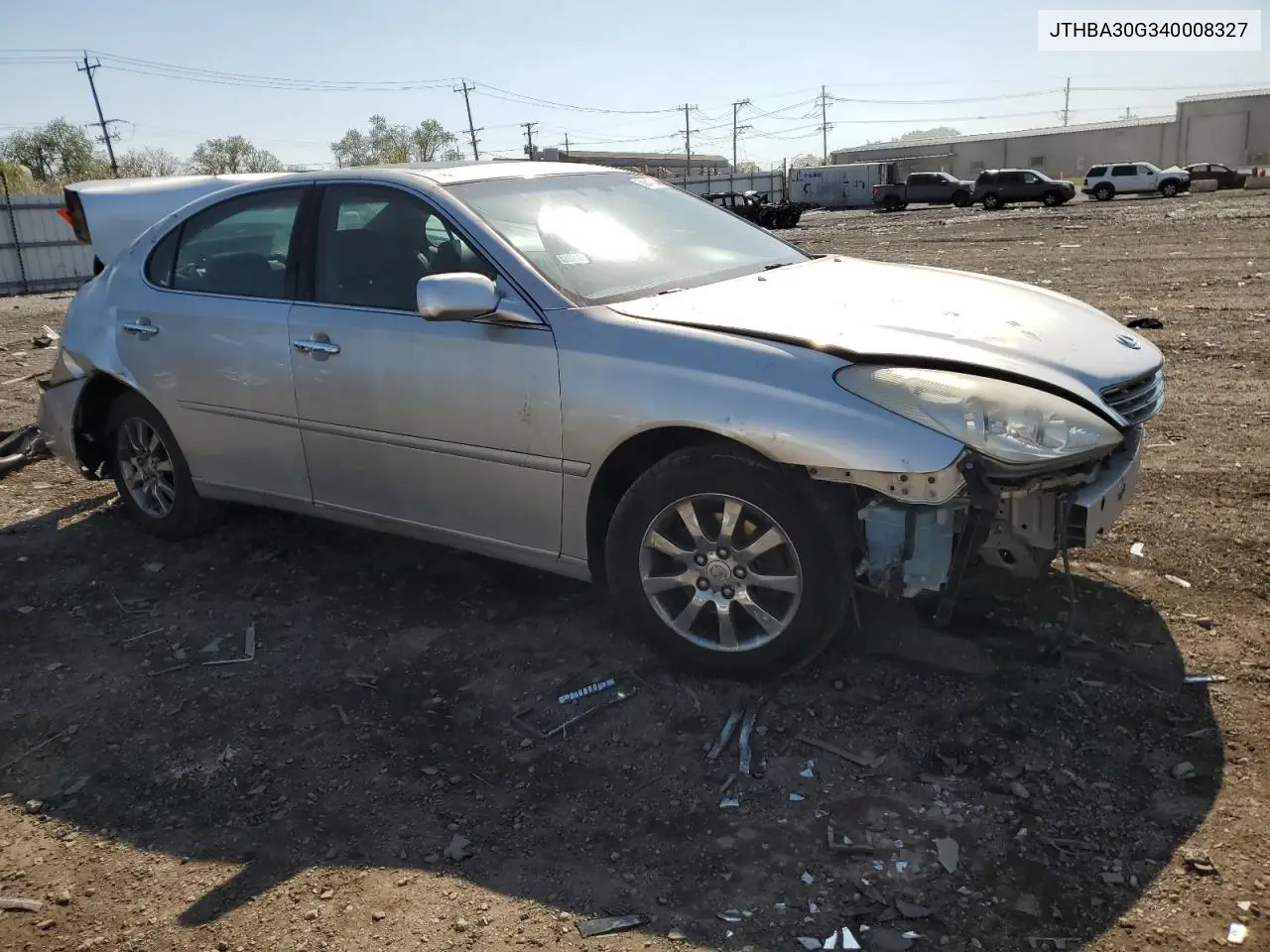 2004 Lexus Es 330 VIN: JTHBA30G340008327 Lot: 56041245