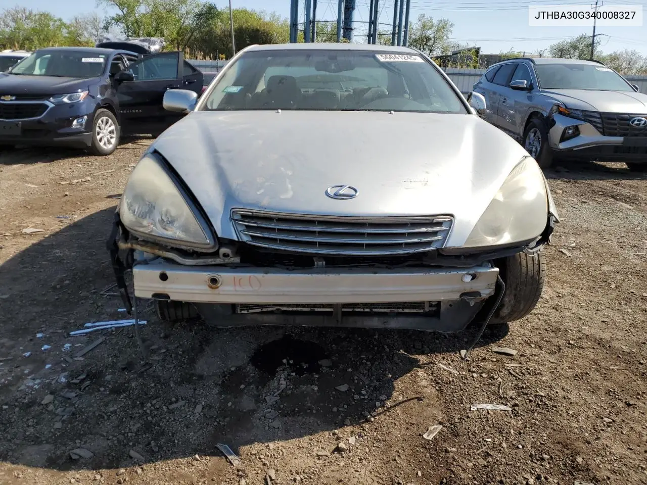 2004 Lexus Es 330 VIN: JTHBA30G340008327 Lot: 56041245