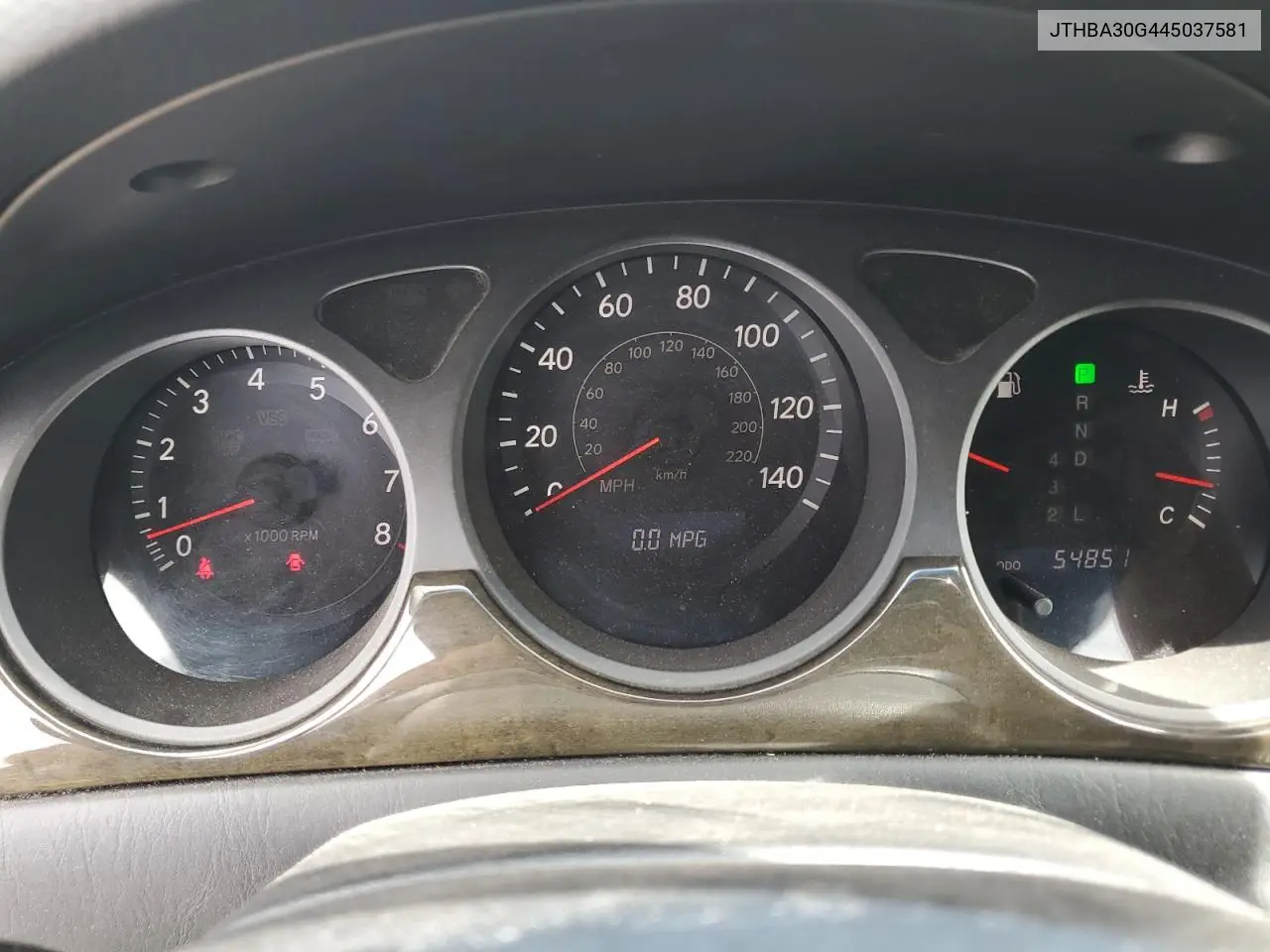 2004 Lexus Es 330 VIN: JTHBA30G445037581 Lot: 56790305