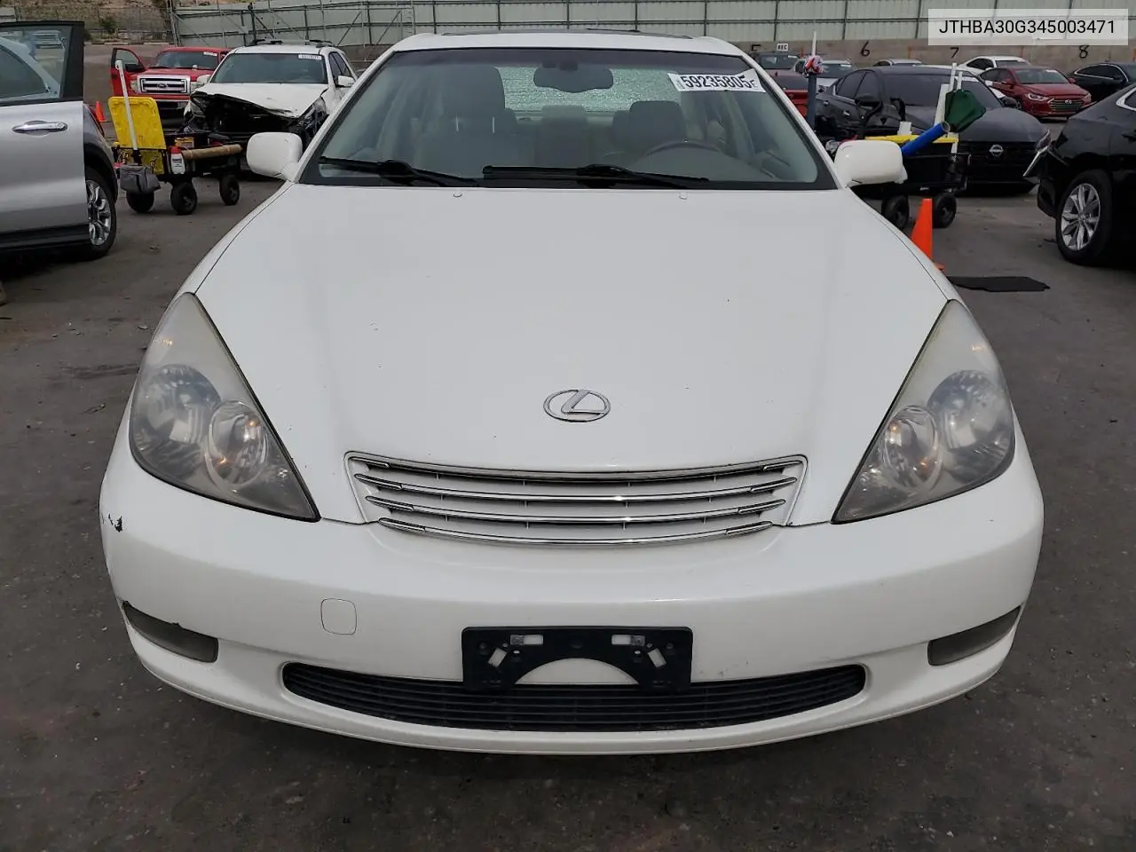 2004 Lexus Es 330 VIN: JTHBA30G345003471 Lot: 59235805