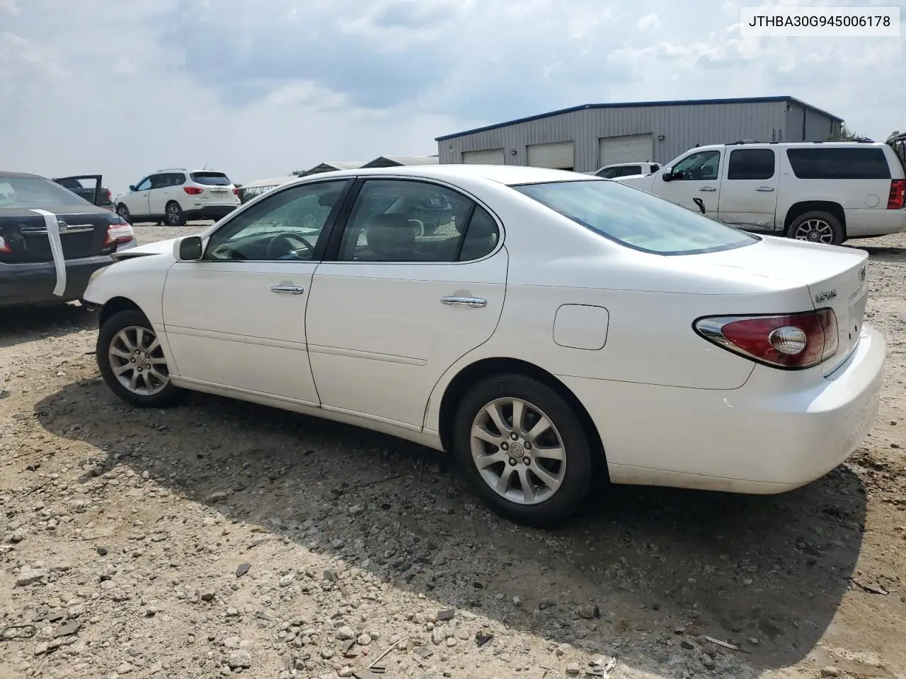 2004 Lexus Es 330 VIN: JTHBA30G945006178 Lot: 62070545