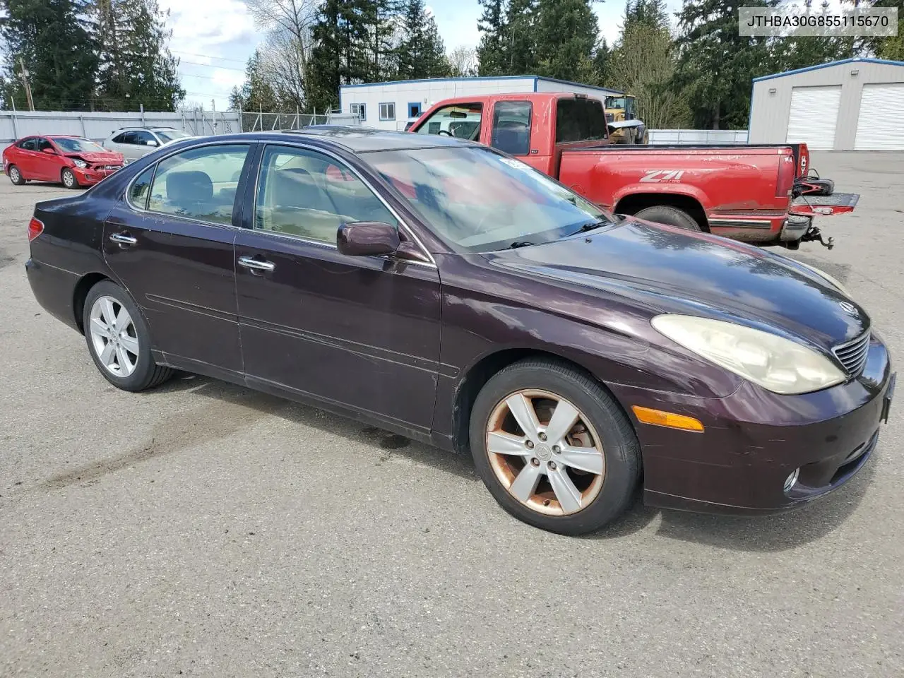 2005 Lexus Es 330 VIN: JTHBA30G855115670 Lot: 52748945