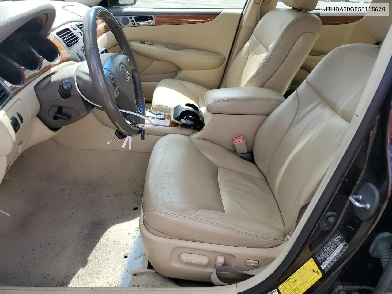 2005 Lexus Es 330 VIN: JTHBA30G855115670 Lot: 52748945