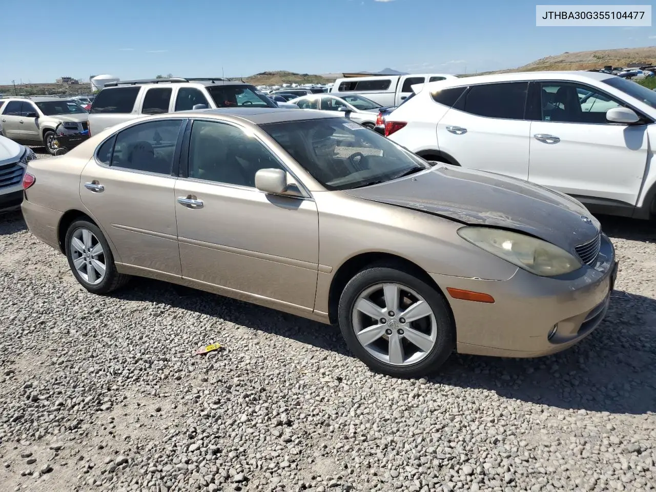 2005 Lexus Es 330 VIN: JTHBA30G355104477 Lot: 55999805