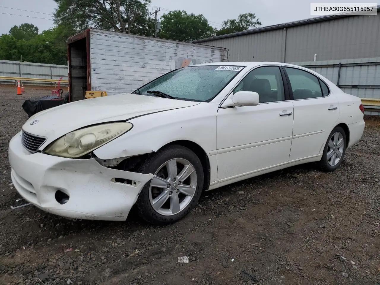 2005 Lexus Es 330 VIN: JTHBA30G655115957 Lot: 56173685