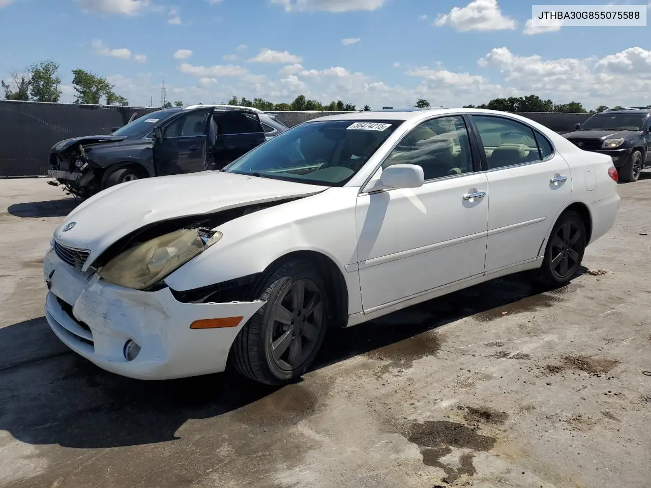 2005 Lexus Es 330 VIN: JTHBA30G855075588 Lot: 56474215