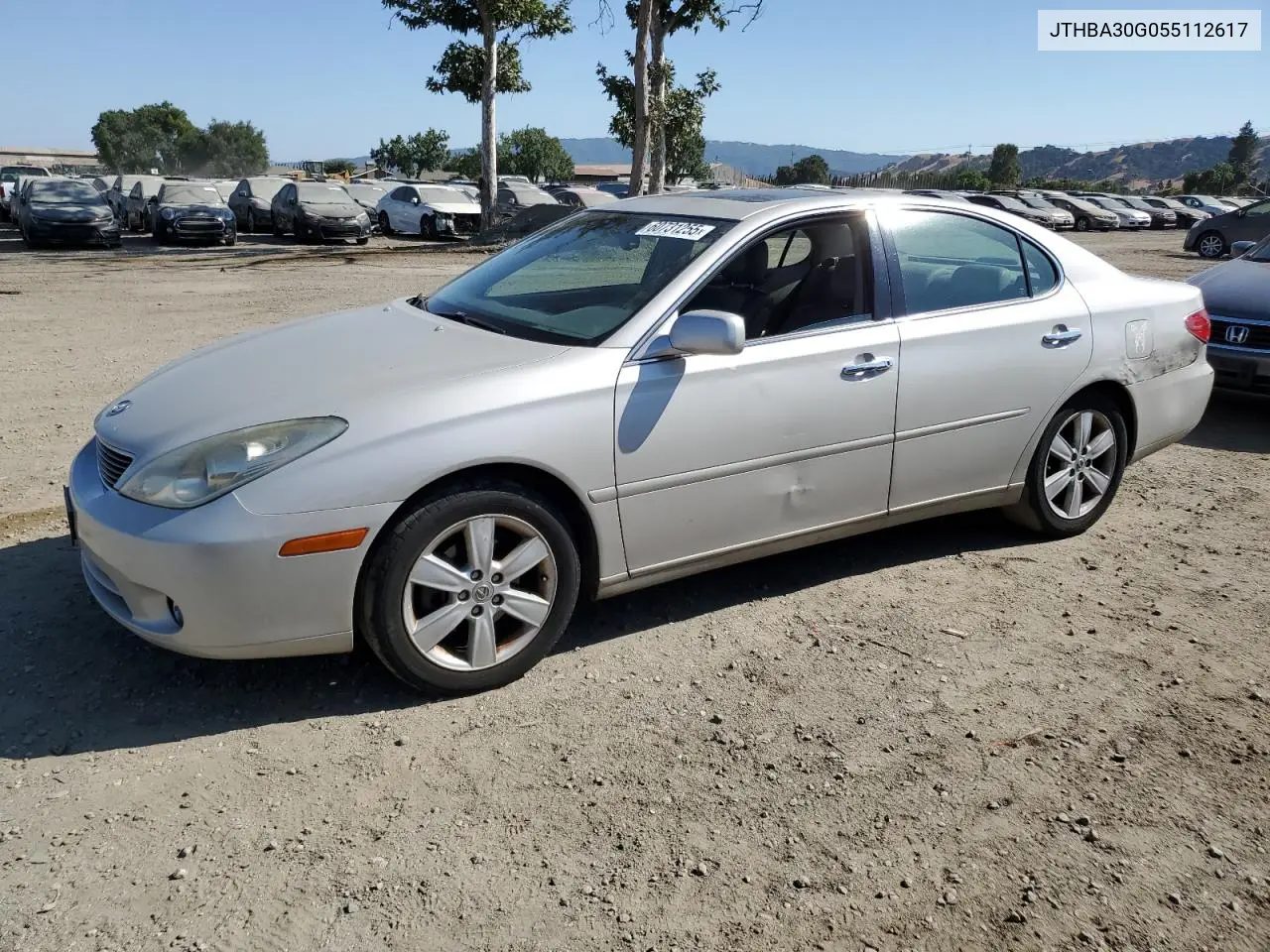 2005 Lexus Es 330 VIN: JTHBA30G055112617 Lot: 60731255