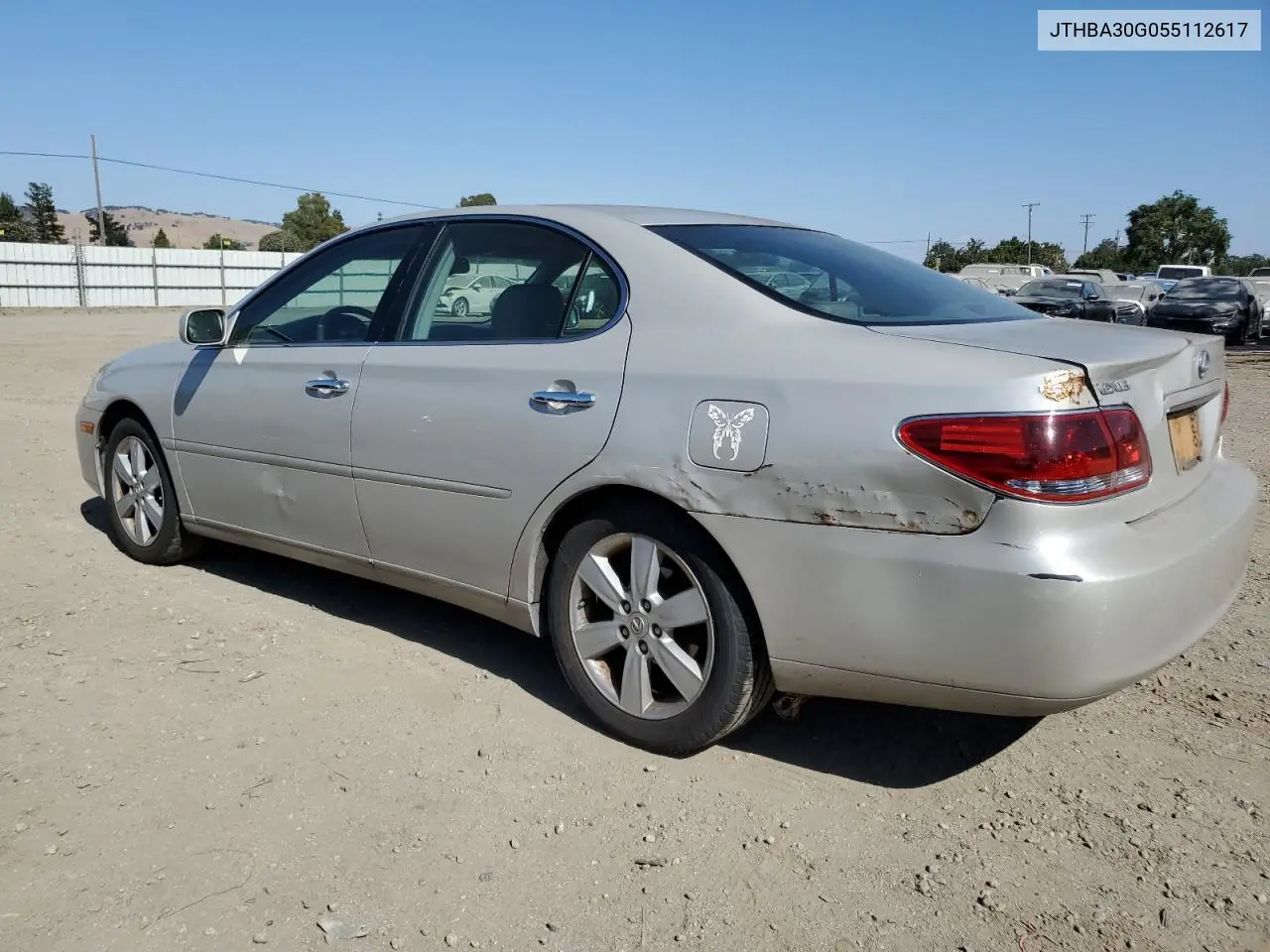 2005 Lexus Es 330 VIN: JTHBA30G055112617 Lot: 60731255