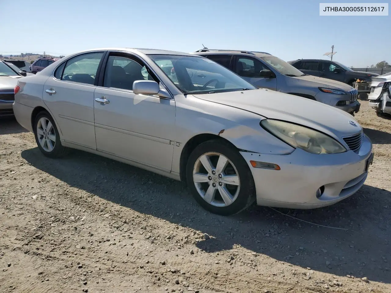 2005 Lexus Es 330 VIN: JTHBA30G055112617 Lot: 60731255