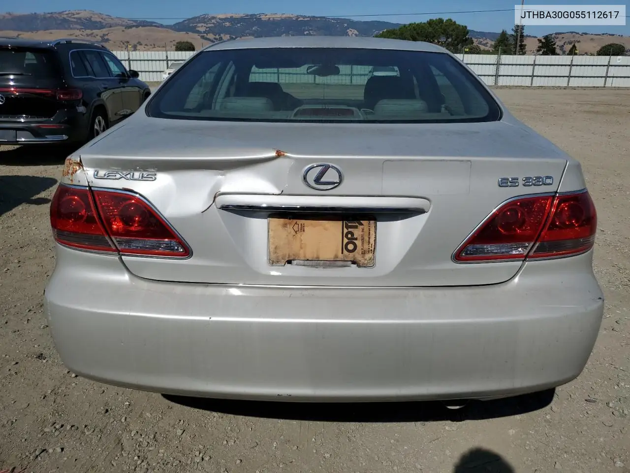 2005 Lexus Es 330 VIN: JTHBA30G055112617 Lot: 60731255
