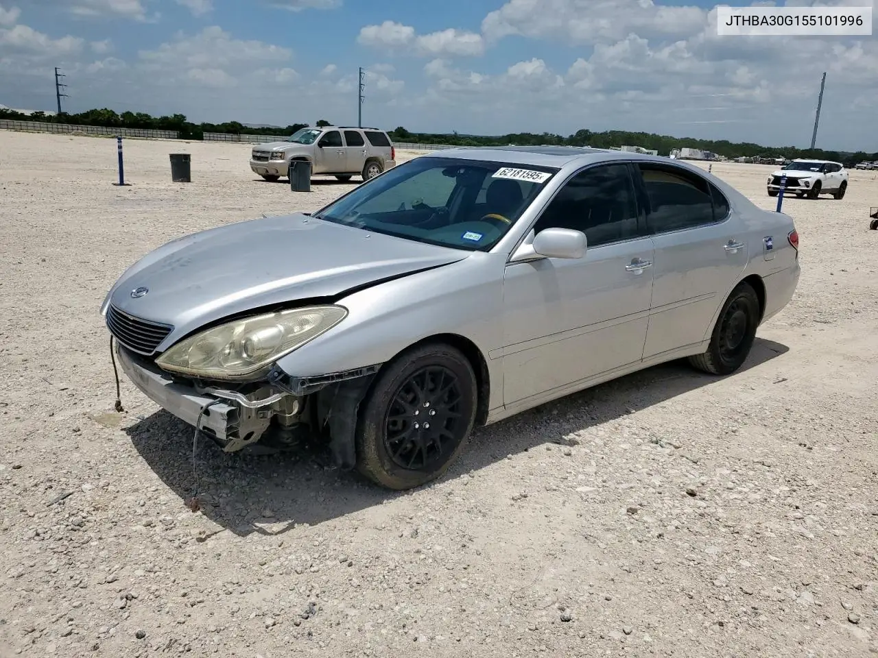 2005 Lexus Es 330 VIN: JTHBA30G155101996 Lot: 62181595