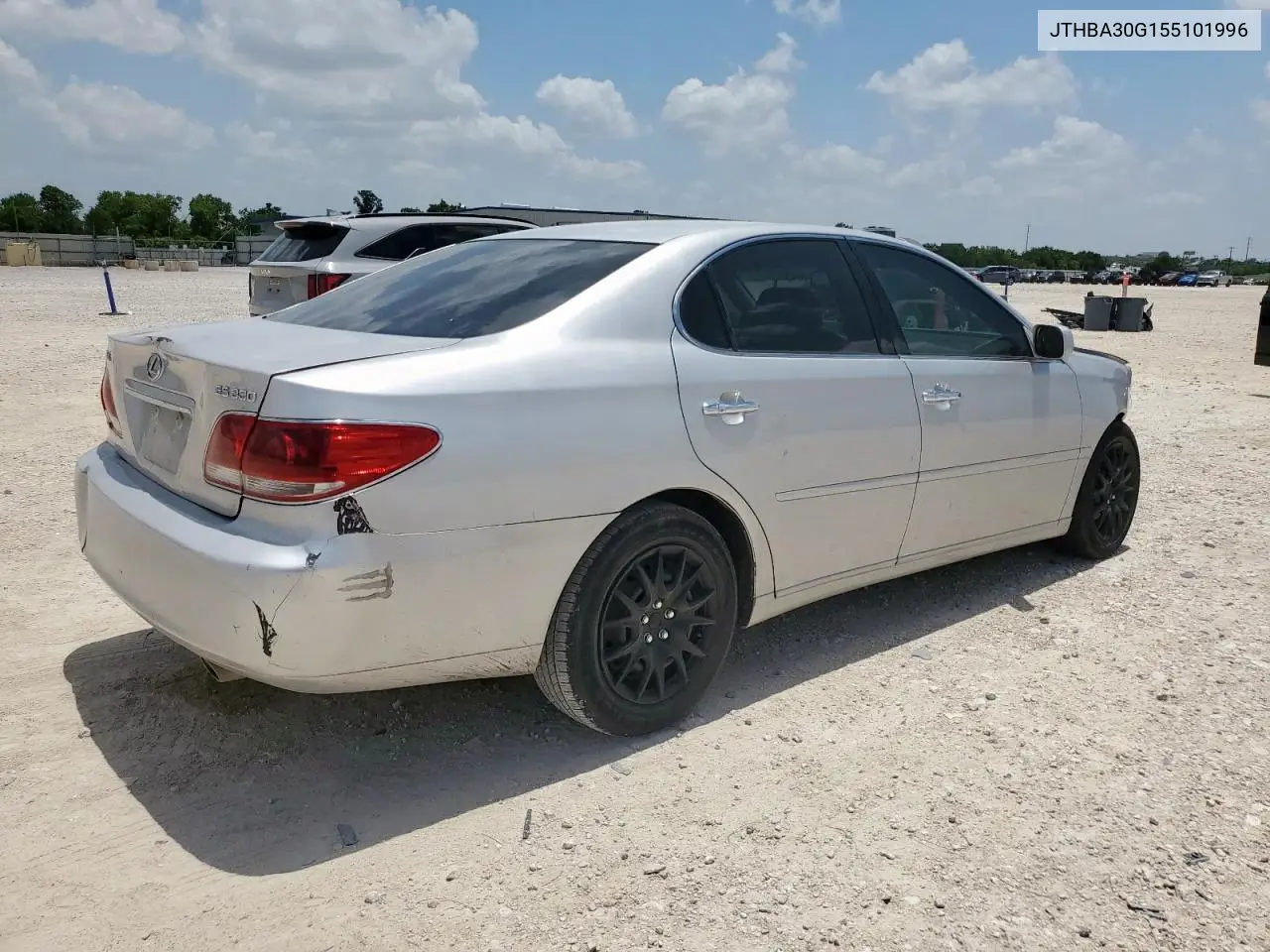 2005 Lexus Es 330 VIN: JTHBA30G155101996 Lot: 62181595