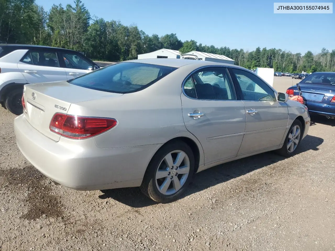 2005 Lexus Es 330 VIN: JTHBA30G155074945 Lot: 62815505