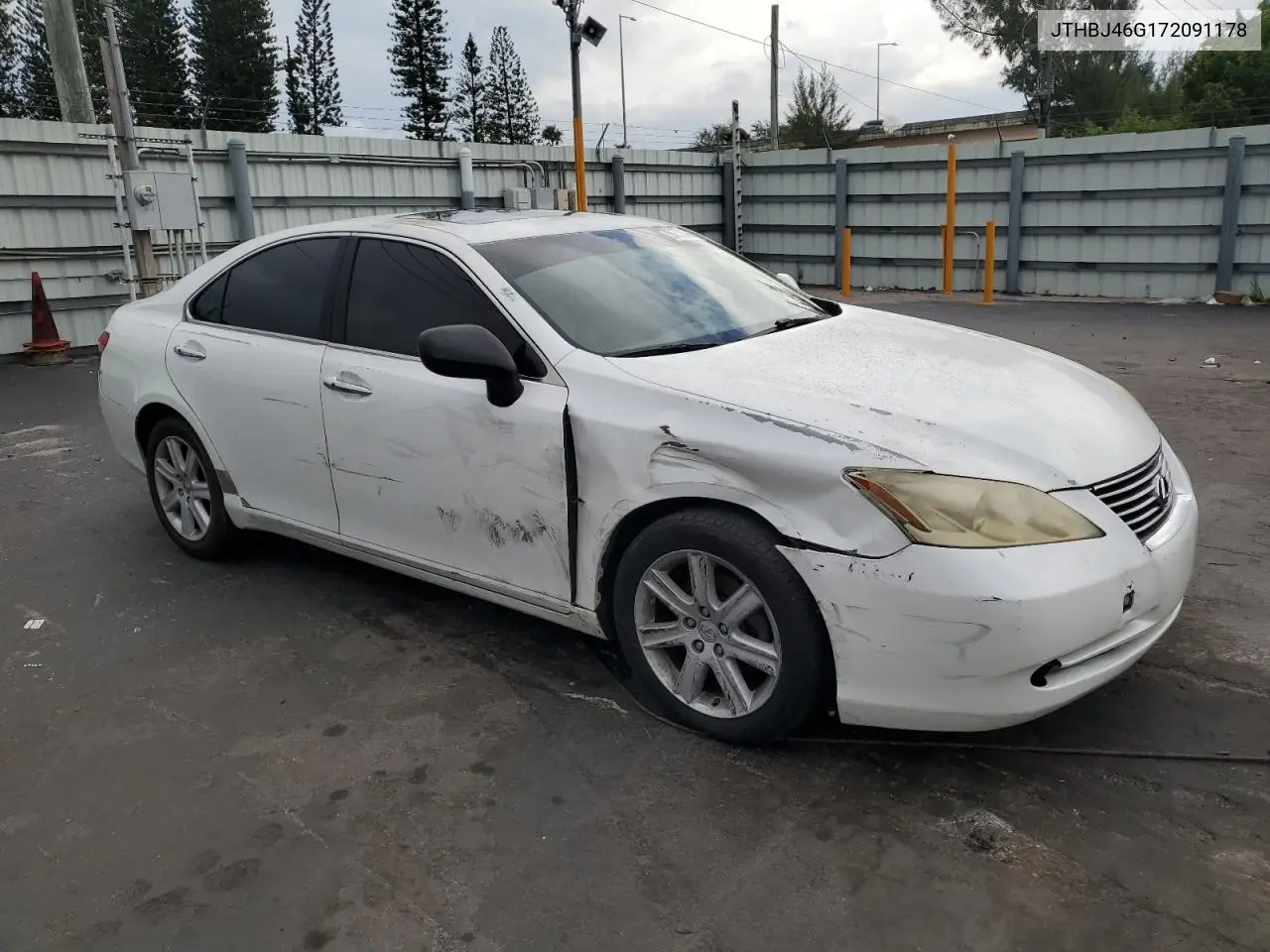2007 Lexus Es 350 VIN: JTHBJ46G172091178 Lot: 55535565