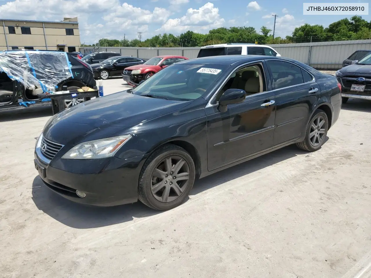 2007 Lexus Es 350 VIN: JTHBJ46GX72058910 Lot: 55775435