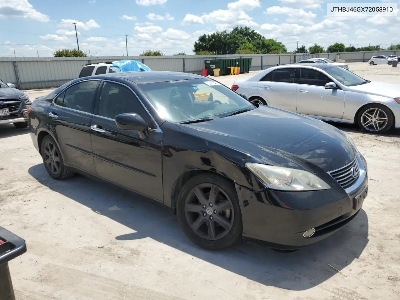 2007 Lexus Es 350 VIN: JTHBJ46GX72058910 Lot: 55775435