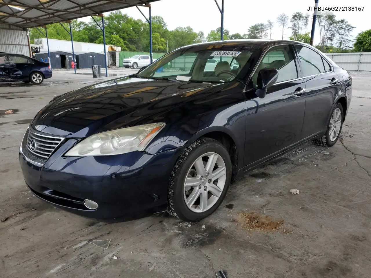 2007 Lexus Es 350 VIN: JTHBJ46G272138167 Lot: 55899555