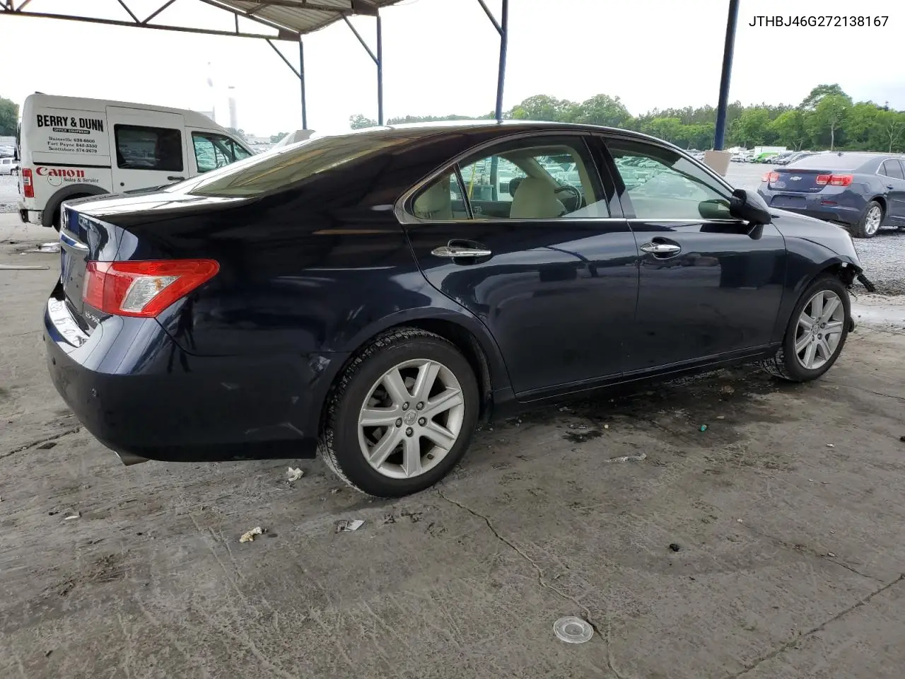 2007 Lexus Es 350 VIN: JTHBJ46G272138167 Lot: 55899555