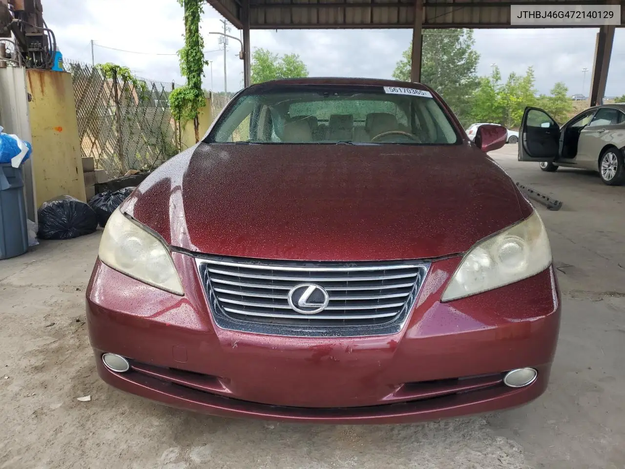 2007 Lexus Es 350 VIN: JTHBJ46G472140129 Lot: 56170365