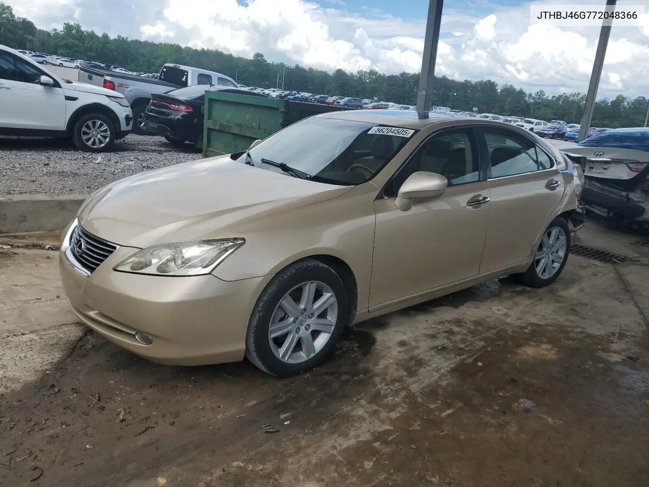 2007 Lexus Es 350 VIN: JTHBJ46G772048366 Lot: 56204505